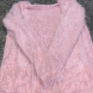 Girls Fuzzy Cardigan